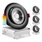 Luxrite 4 Inch Gimbal LED Recessed Lights 5CCT 2700K-5000K 11W 75W Equivalent 1000LM Dimmable Black, 4PK LR23226-4PK - alternate 1